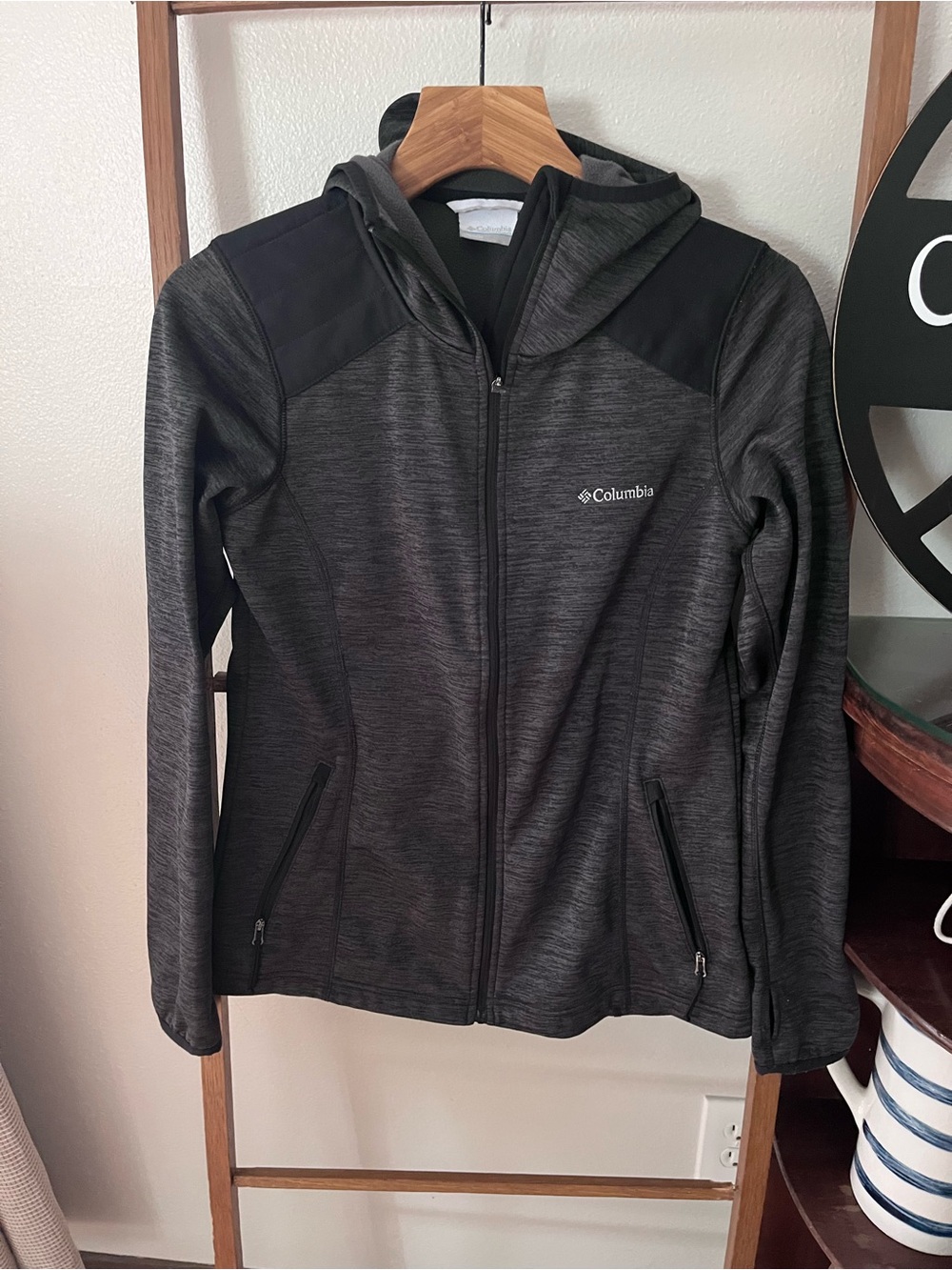 Columbia Women's Charcoal Gray Hooded Jacket